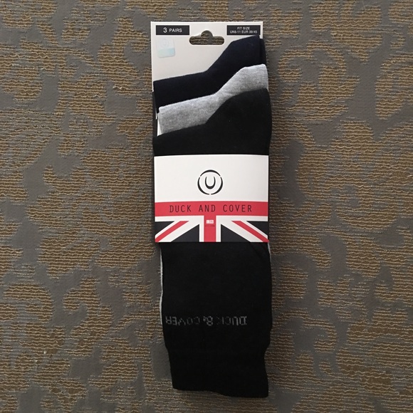 Duck and Cover 3 Pack Dress Socks Sz 6.5-11.5 - Picture 2 of 8
